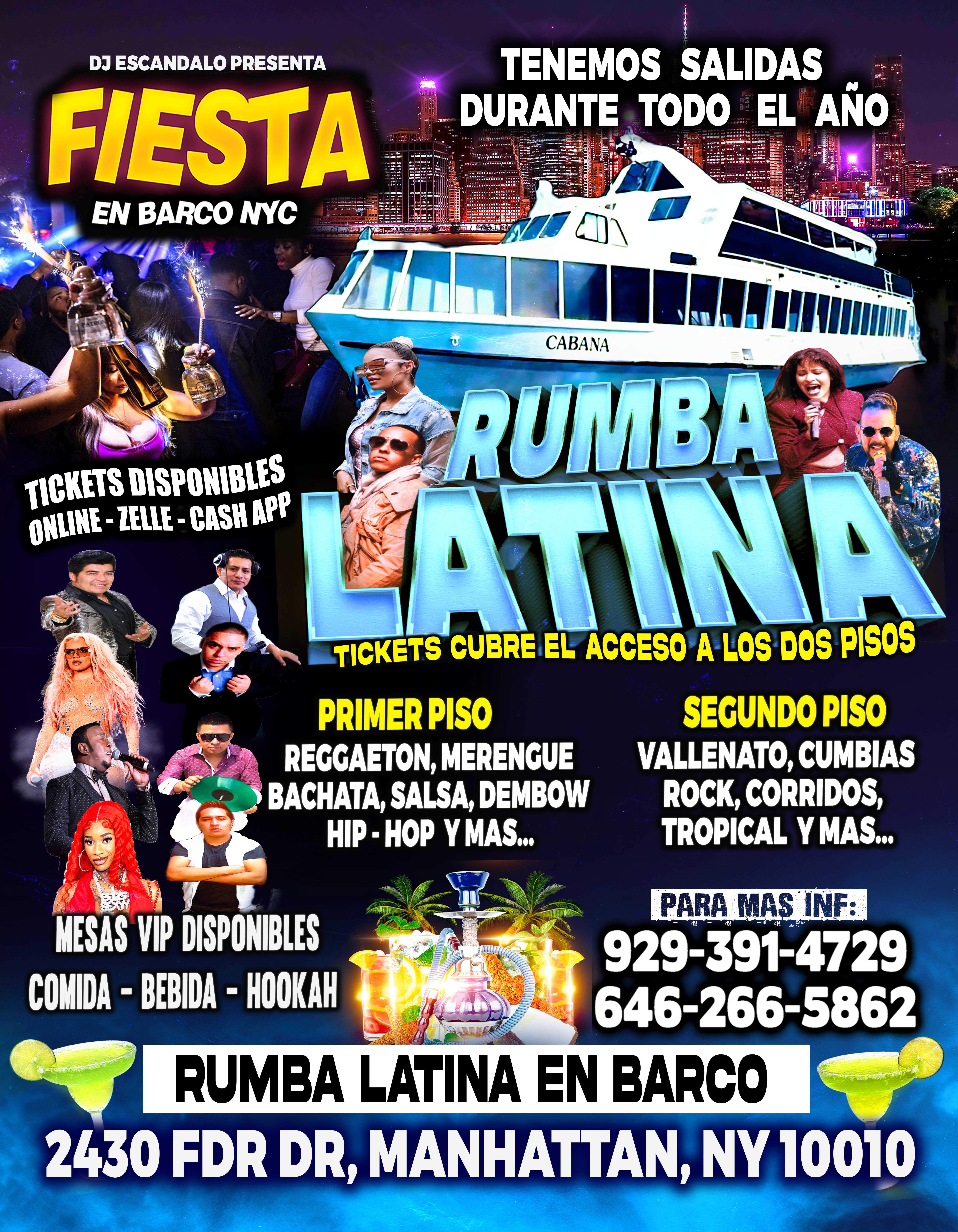 Buy tickets for Fiesta En Barco - Manhattan New York - SABADO 2 AGOSTO Fiesta En Barco - Manhattan New York - SABADO 2 AGOSTO