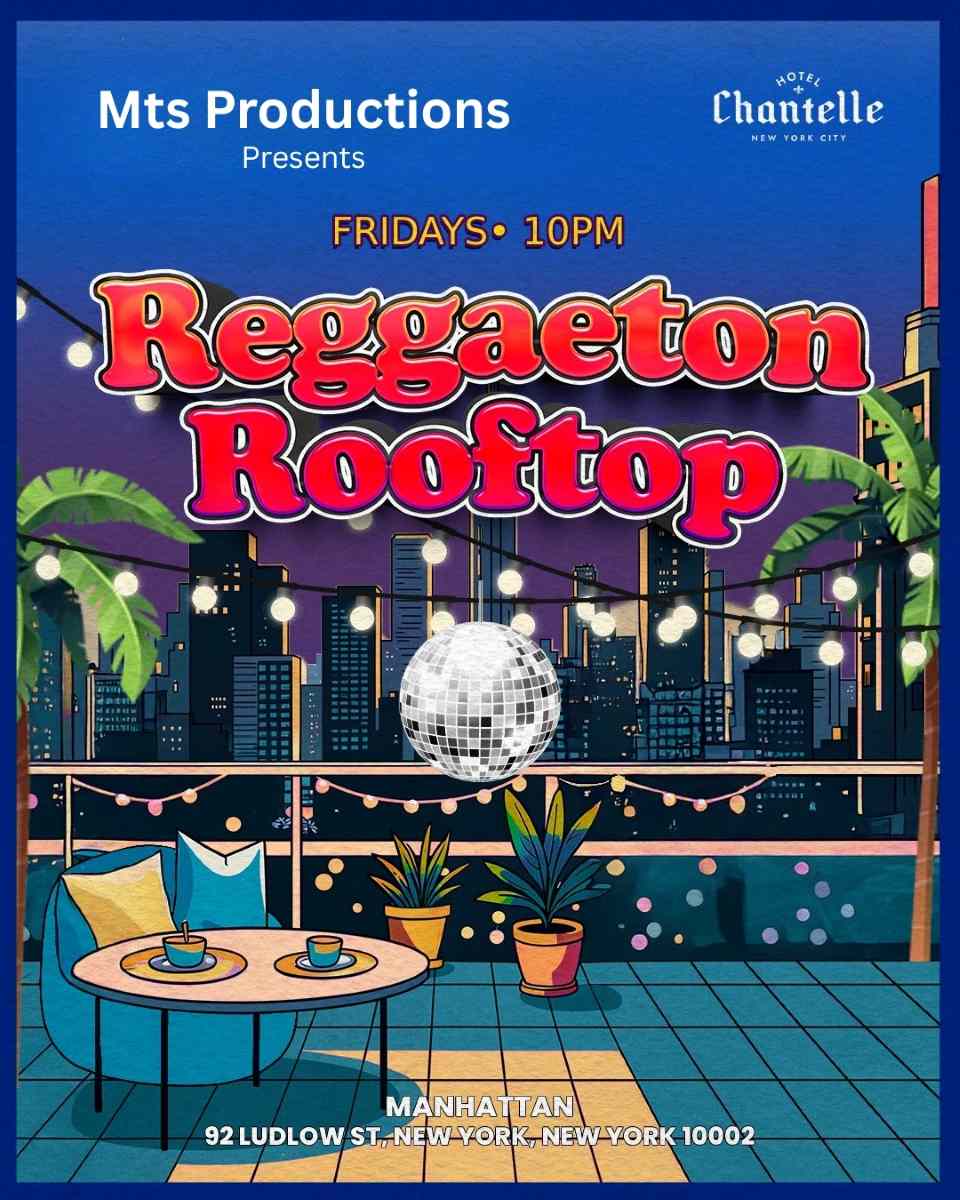 Buy tickets for Reggaeton Rooftop NYC Party – Friday, August 15 at Hotel Chantelle Reggaeton Rooftop NYC Party – Friday, August 15 at Hotel Chantelle